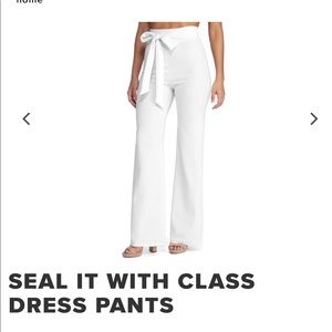 windsor white high waist pants